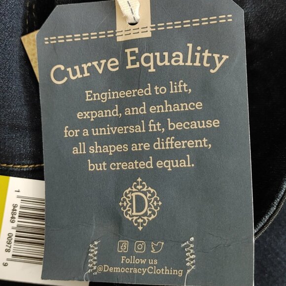 Democracy "Ab"solution Itty Bitty Bootcut Indigo Jeans Women's Size 14 - Picture 8 of 11